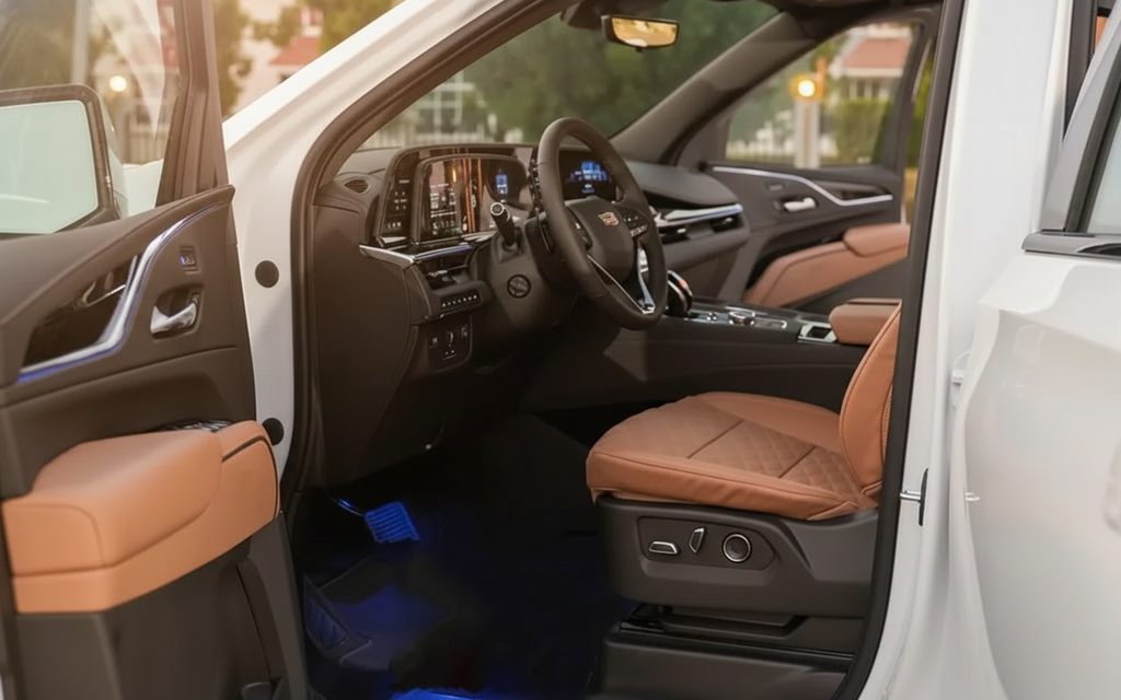 Cadillac Escalade 2023 interior view showing trim