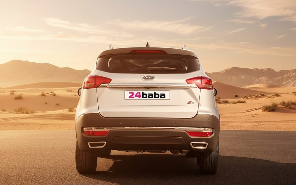 Jac S3 2023 Silver rear view showing taillights