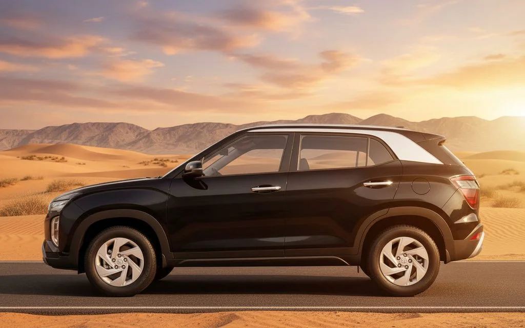 Hyundai Creta 2023 Black side profile