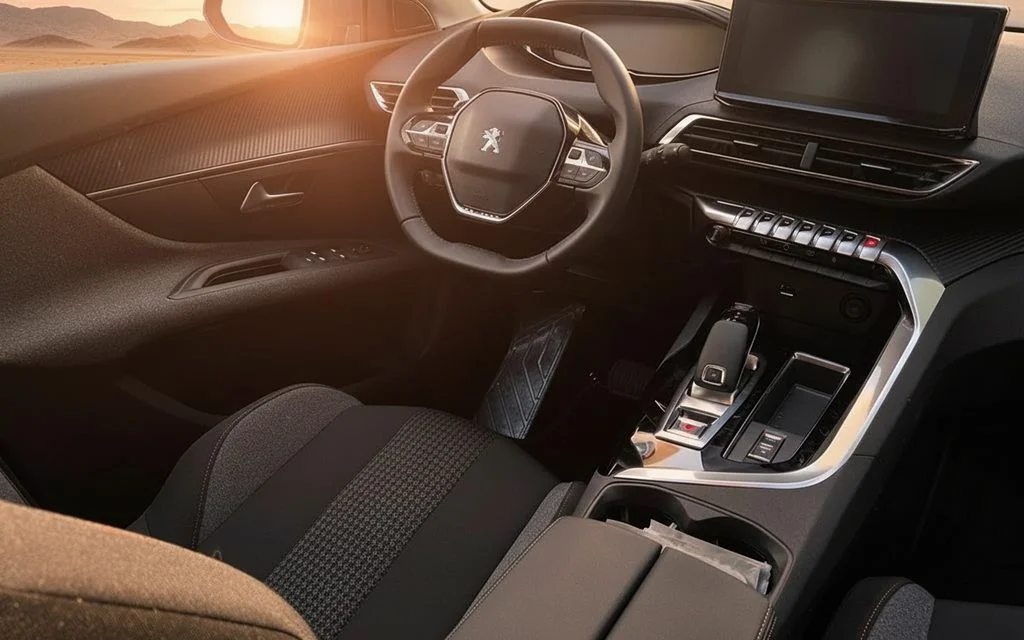 Peugeot 3008 2022 interior view showing trim