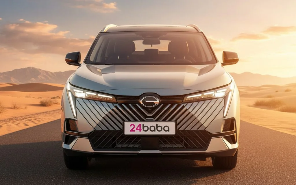 Gac Emkoo 2025 Green front view with headlights – rental in Dubai