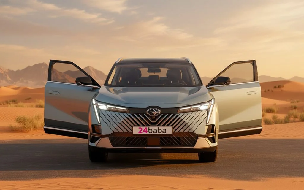 Gac Emkoo 2025 Green front view with headlights – rental in Dubai