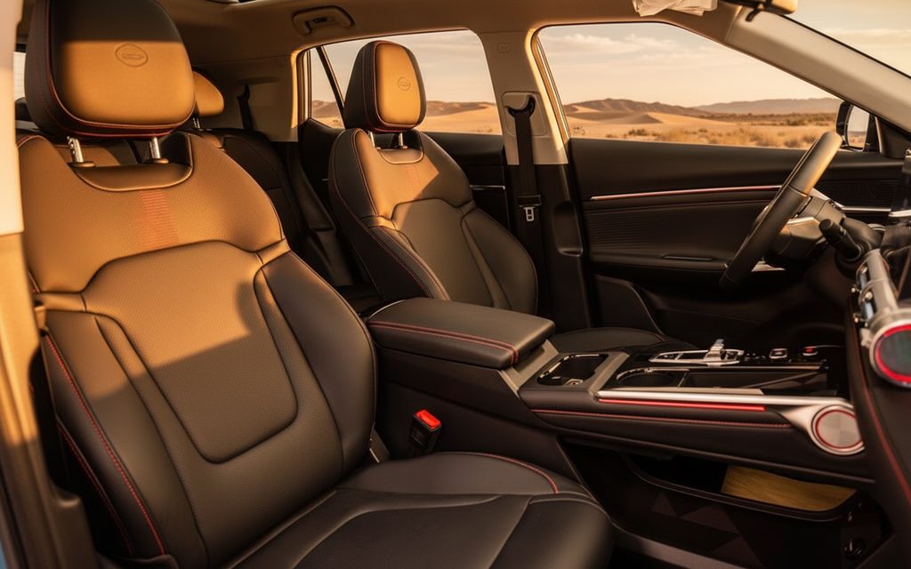 Gac Emkoo 2025 leather seats and cabin – rental in Dubai