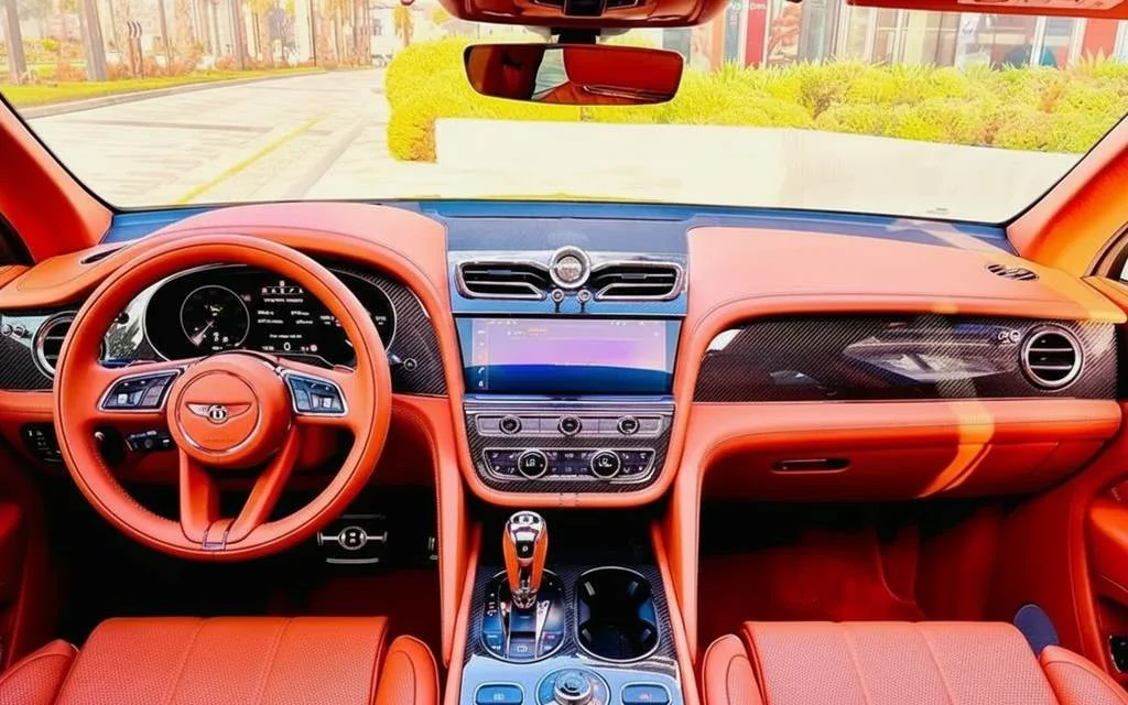 Bentley Bentayga 2022 dashboard and infotainment