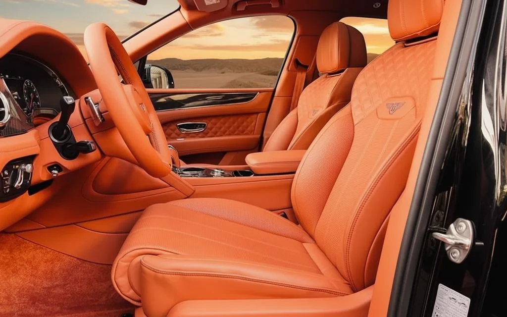 Bentley Bentayga 2022 leather seats and cabin