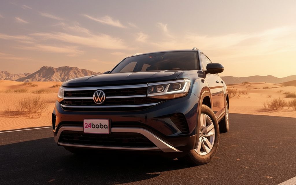 Volkswagen Teramont 2022 Black front view with headlights