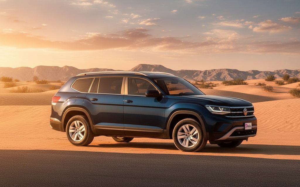Volkswagen Teramont outdoor look - impresssive SUV Rental in dubai