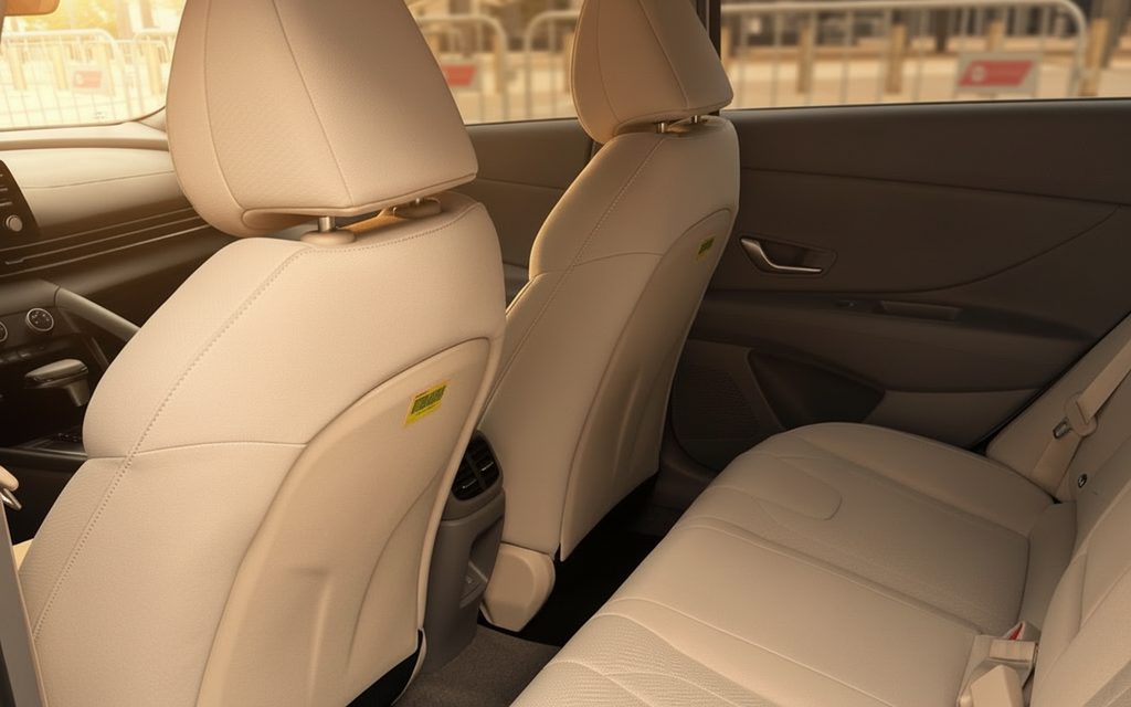Hyundai Elantra 2024 leather seats and cabin – rental in Dubai