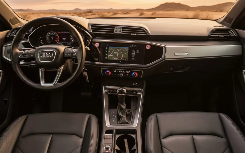 Audi Q3 2021 dashboard and infotainment