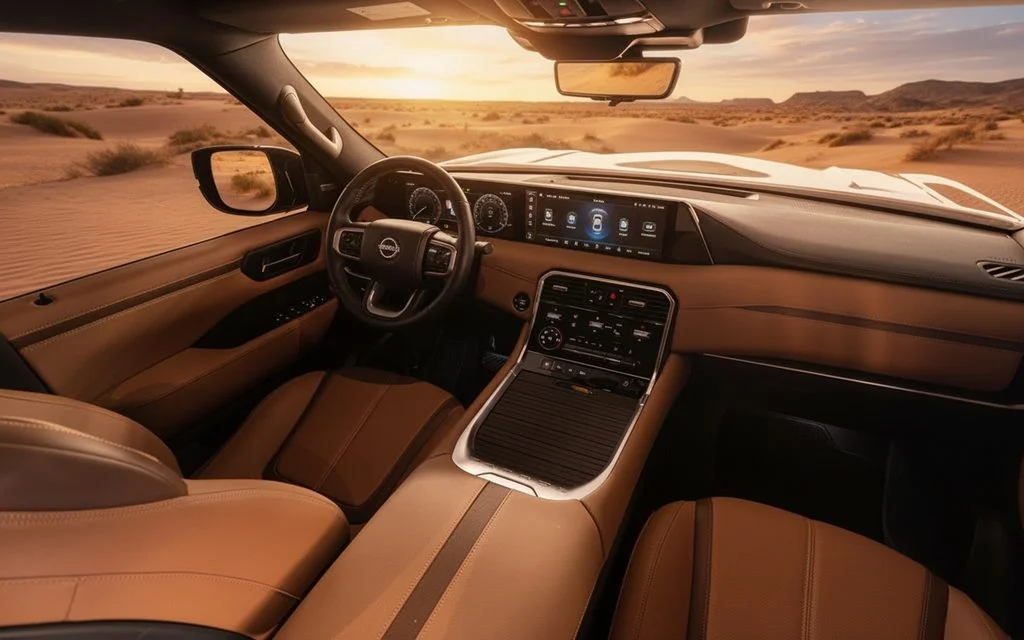 Nissan Patrol 2025 interior view showing trim