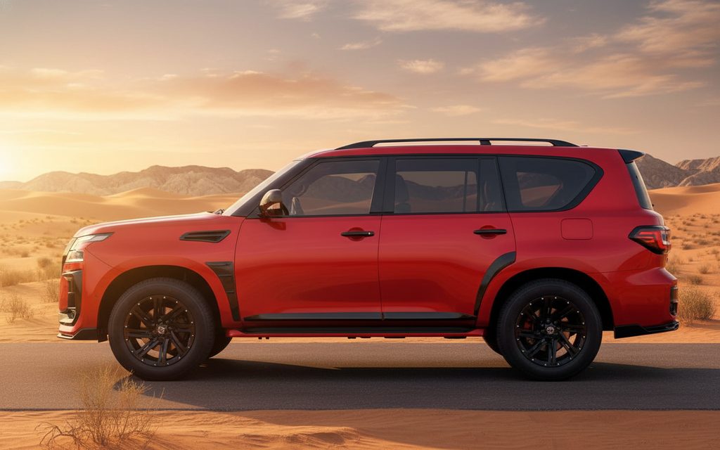 Nissan Patrol 2025 Red side profile