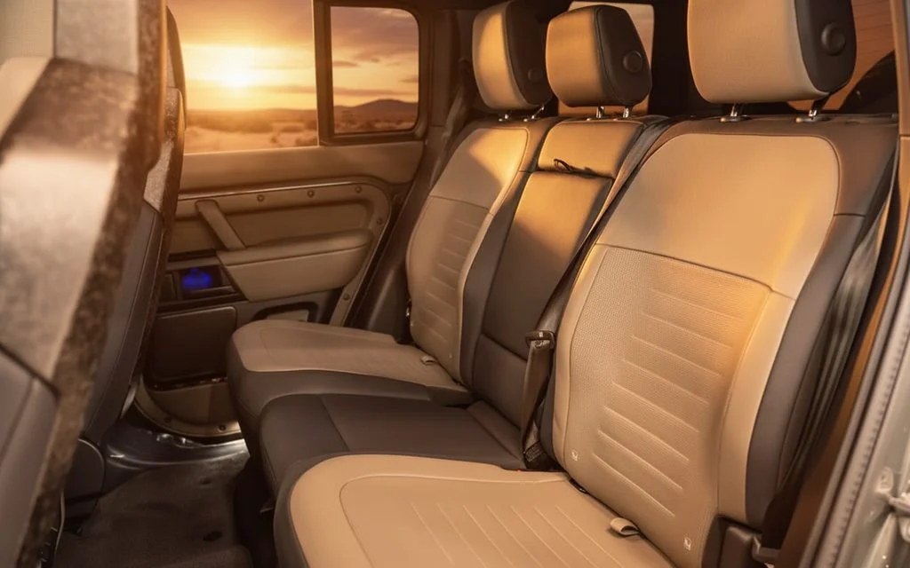 LandRover Defender 2025 leather seats and cabin