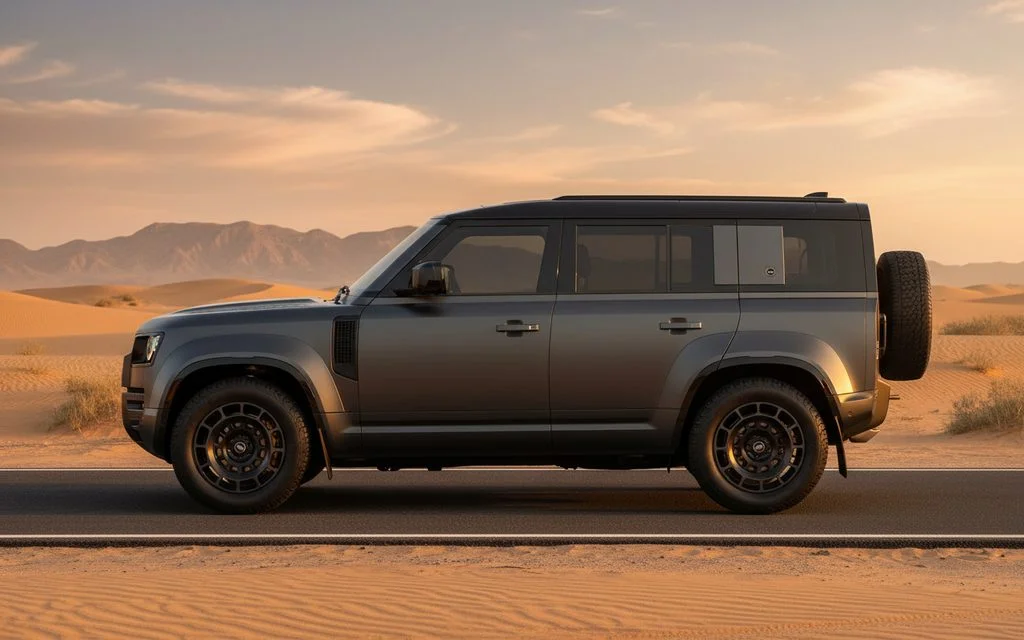 LandRover Defender 2025 Grey side profile