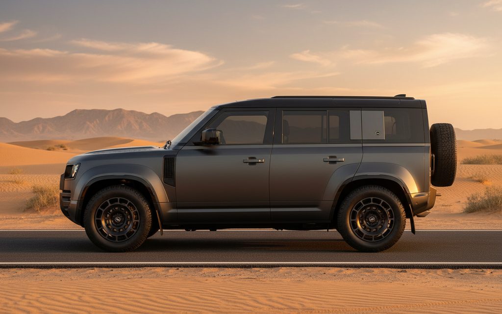 LandRover Defender 2025 Grey side profile