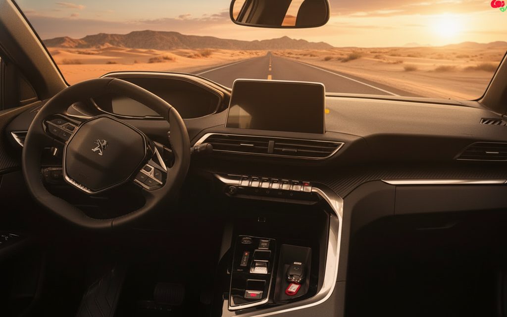 Peugeot 3008 2025 interior view showing trim