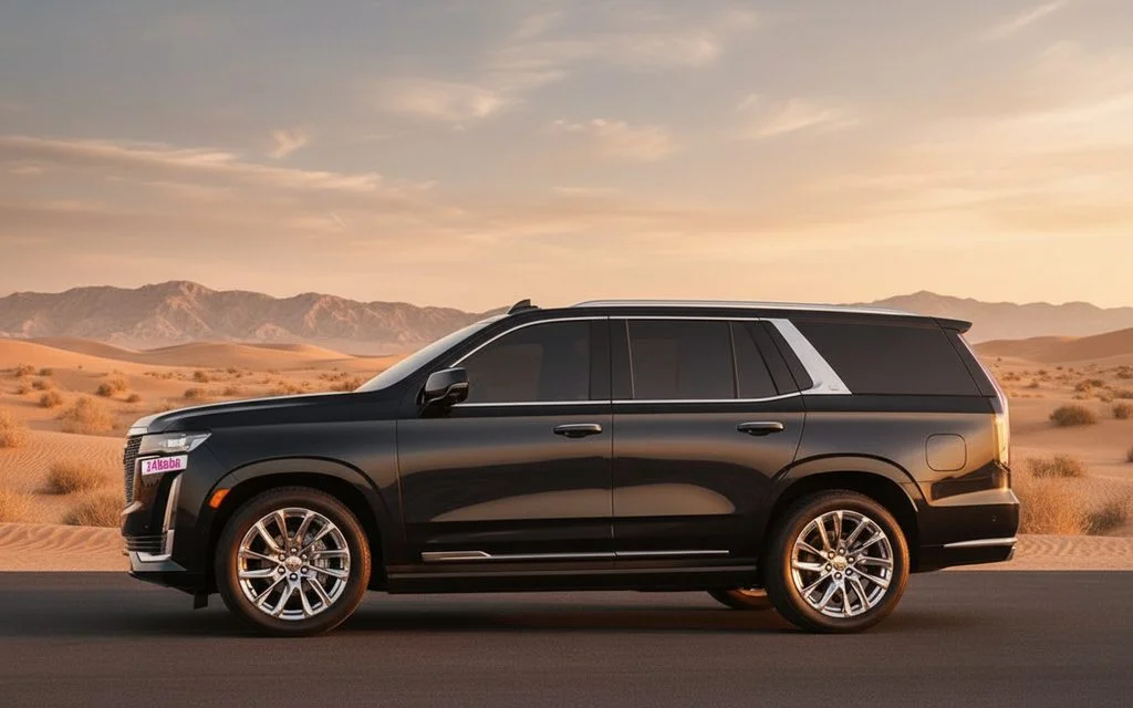 Cadillac Escalade 2023 Black side profile