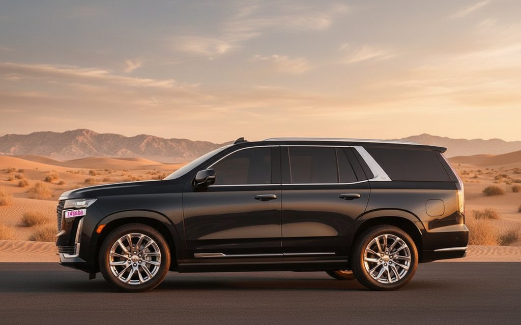 Cadillac Escalade 2023 Black side profile