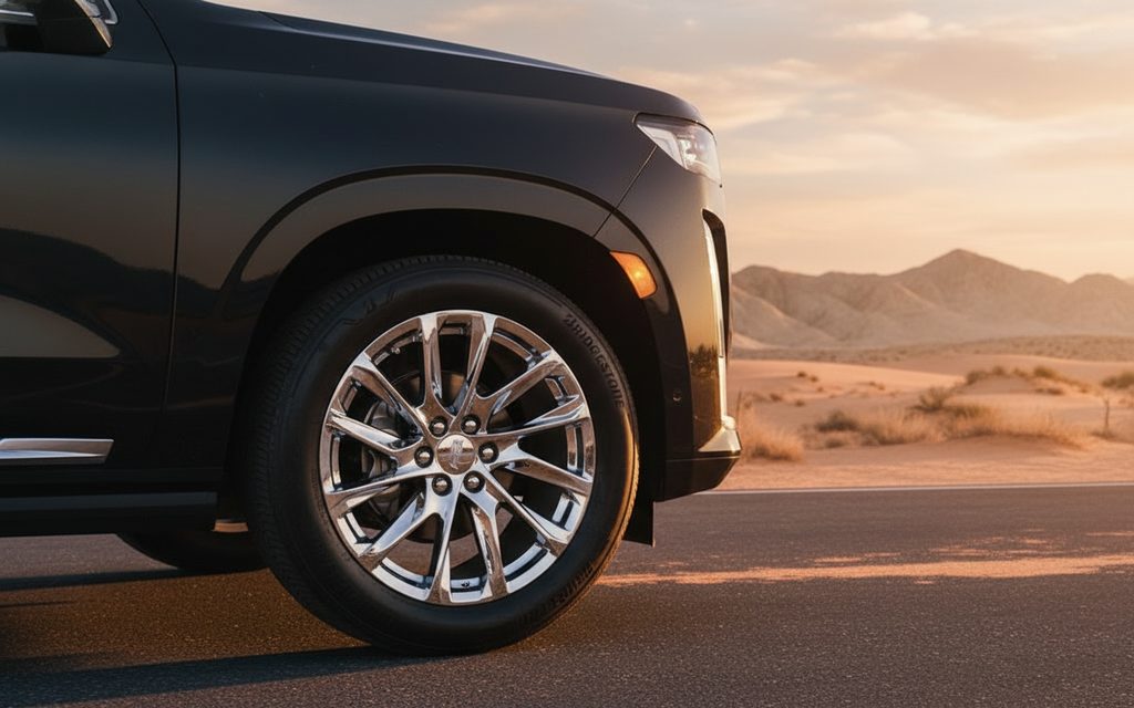 Cadillac Escalade 2023 alloy wheel close up
