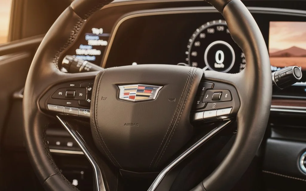 Cadillac Escalade 2023 interior view showing trim