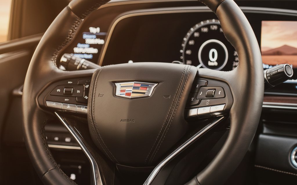 Cadillac Escalade 2023 interior view showing trim