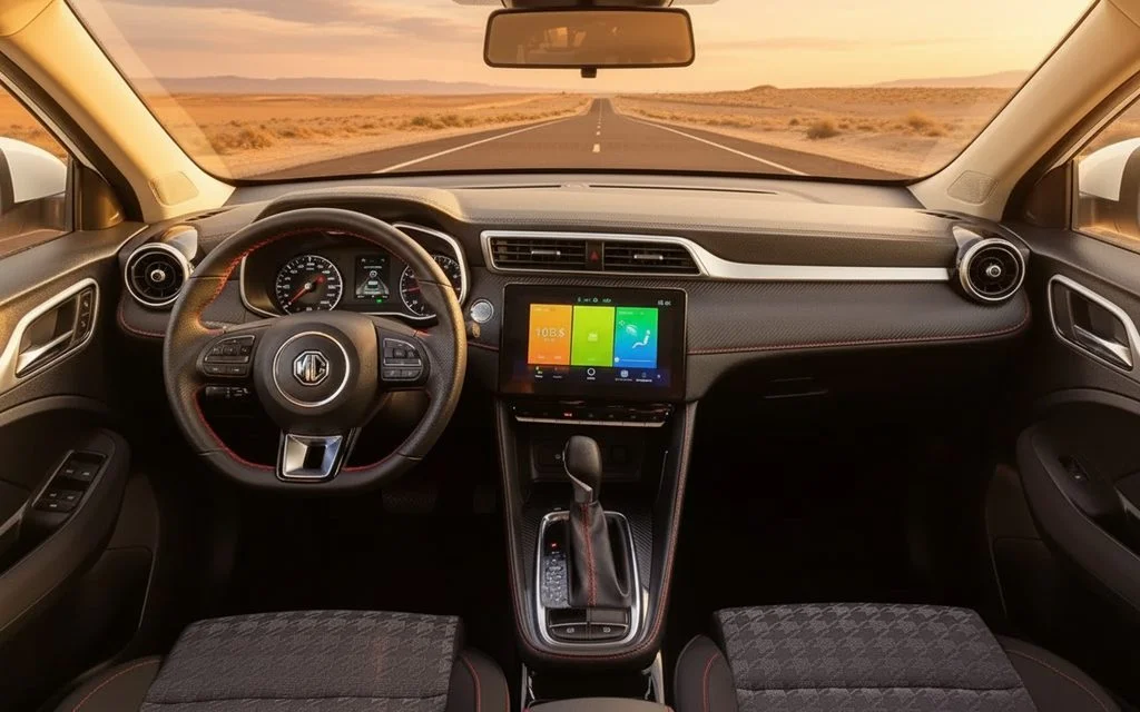 Mg Zs 2024 interior view showing trim