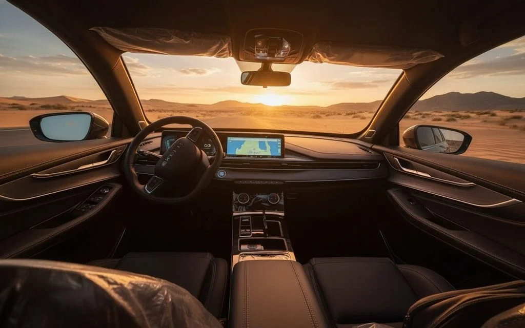 Exeed Lx 2025 dashboard and infotainment