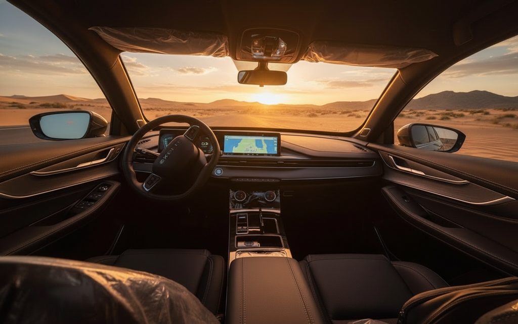 Exeed Lx 2025 dashboard and infotainment