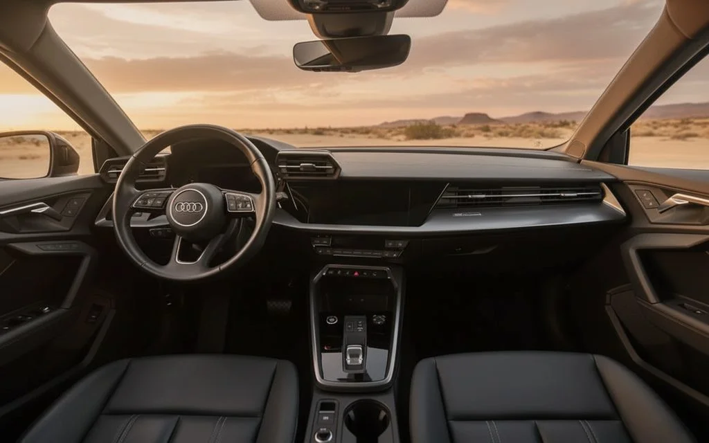 Audi A3 2023 interior view showing trim
