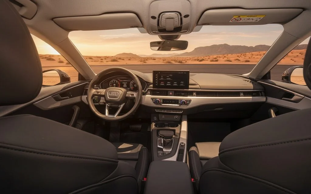 Audi A5 2023 interior view showing trim