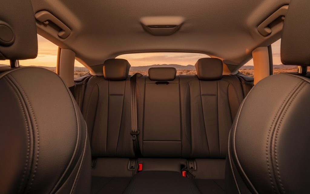 Audi A5 2023 leather seats and cabin