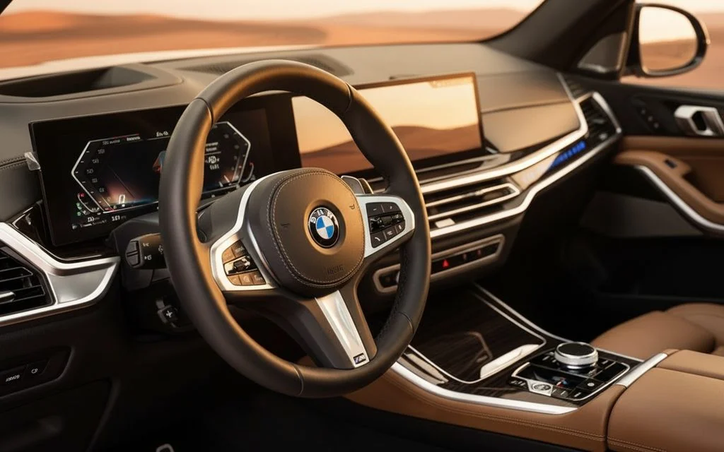 Bmw X5 2024 interior view showing trim