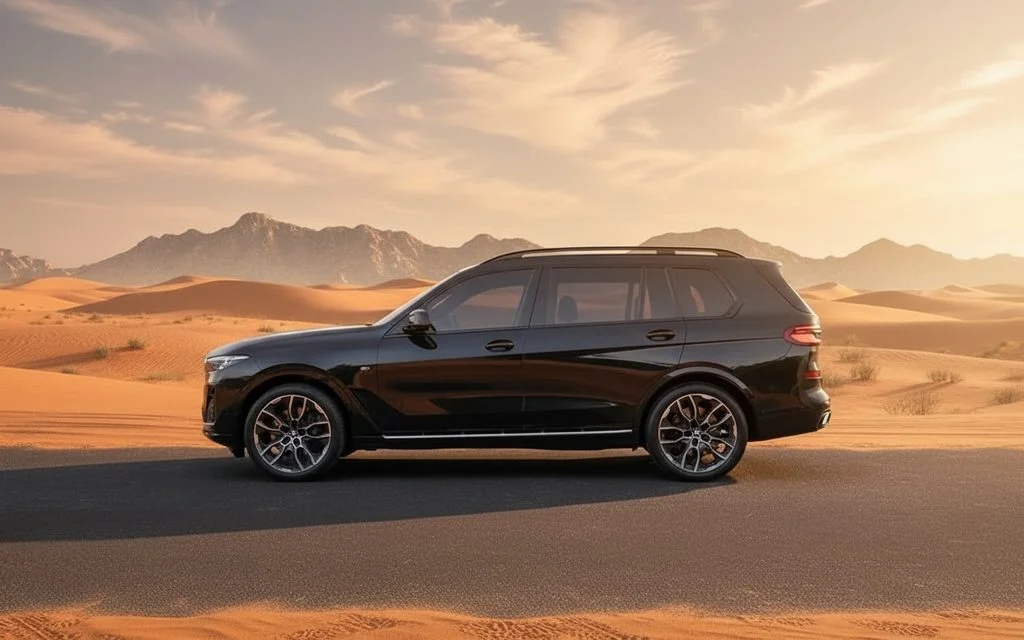Bmw X7 2023 Black side profile