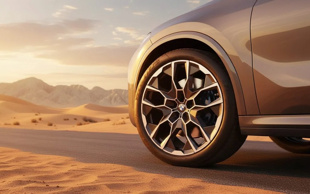 Bmw X7 2023 alloy wheel close up