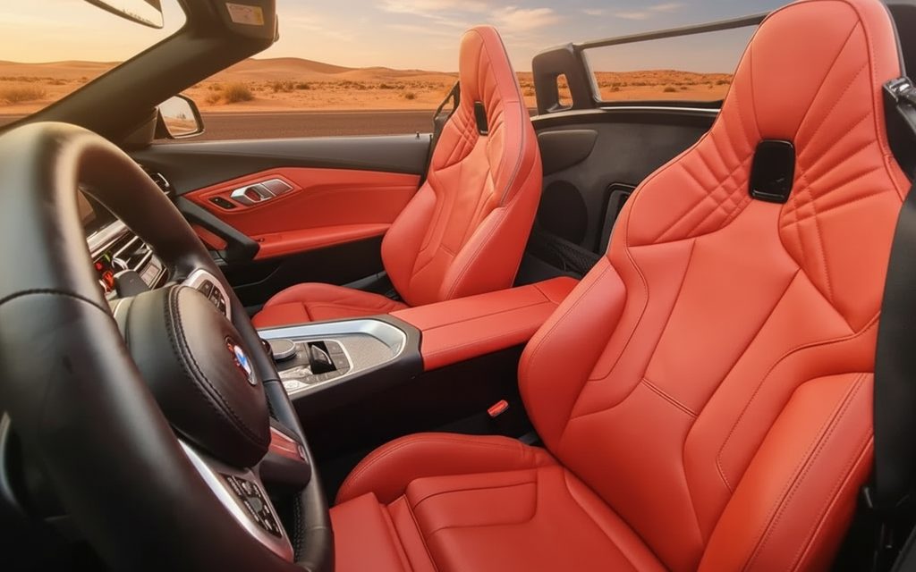 Bmw Z4 2022 leather seats and cabin