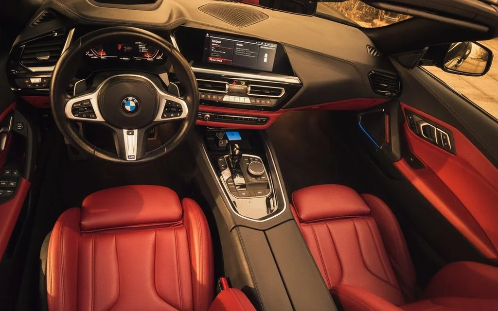 Bmw Z4 2025 interior view showing trim