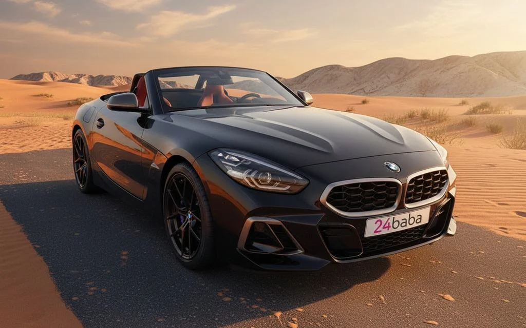 Bmw Z4 2025 Black front view with headlights