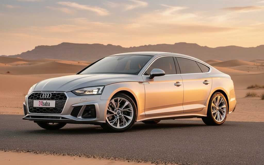 Hire Audi A5 2022 Grey in Dubai