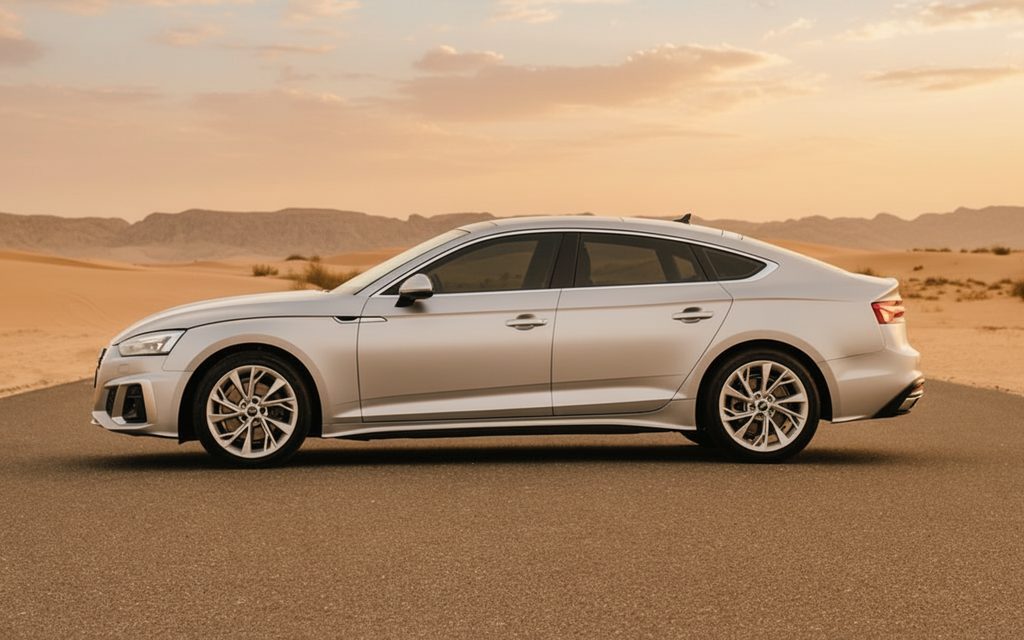 Audi A5 2022 Grey side profile