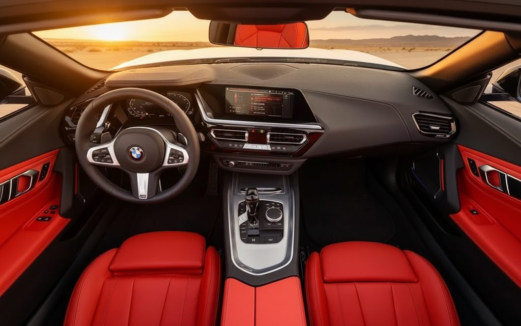 Bmw Z4 2022 interior view showing trim