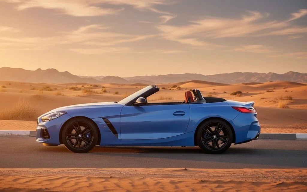 Bmw Z4 2022 Blue side profile