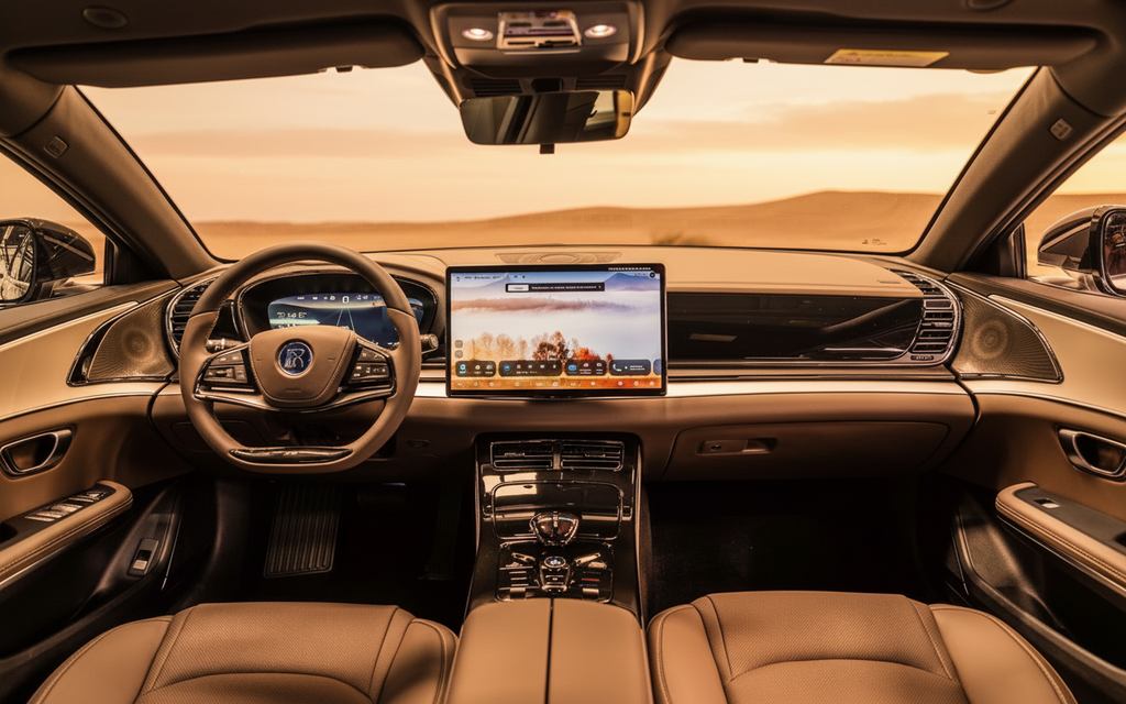 Byd Han 2024 interior view showing trim – rental in Dubai