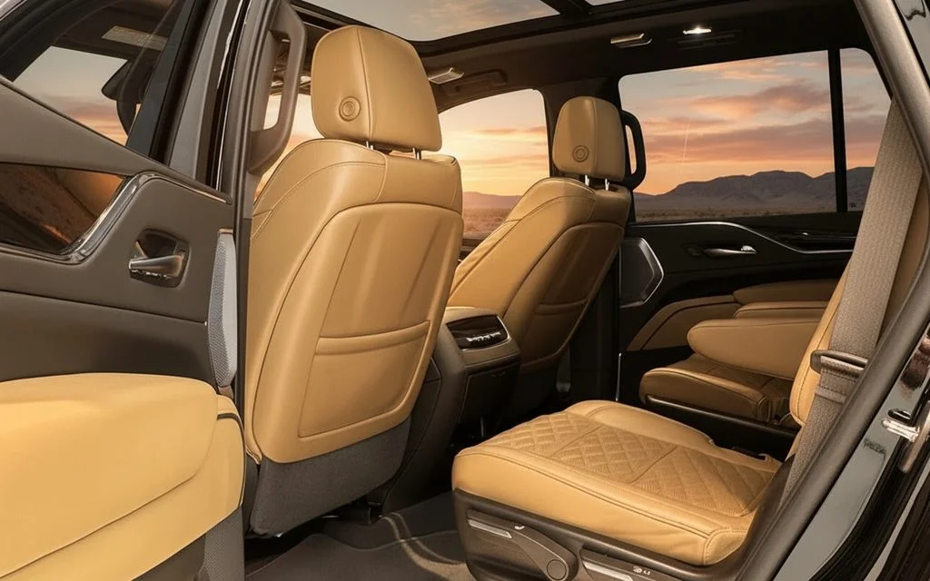 Cadillac Escalade 2022 leather seats and cabin