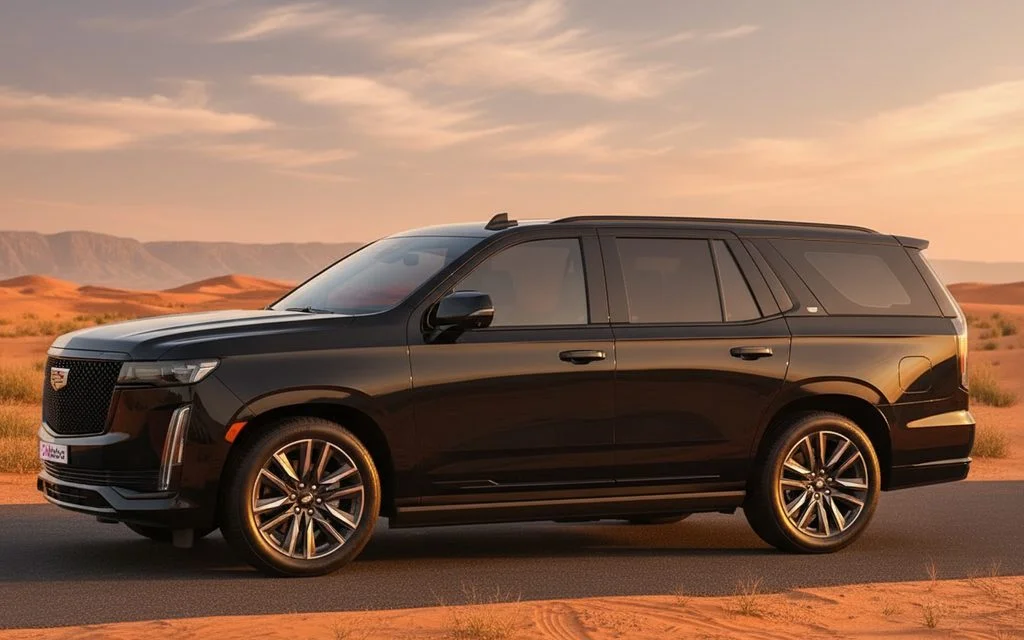 Cadillac Escalade 2023 Black side profile
