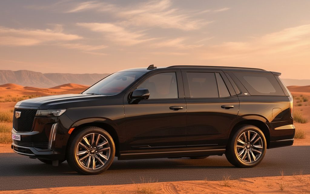 Cadillac Escalade 2023 Black side profile