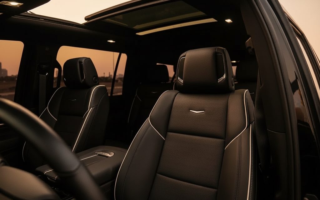 Cadillac Escalade 2024 leather seats and cabin