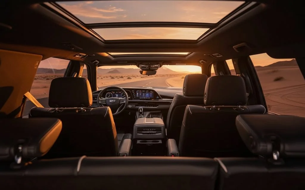 Cadillac Escalade 2024 interior view showing trim
