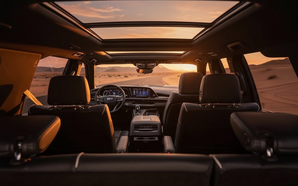 Cadillac Escalade 2024 interior view showing trim