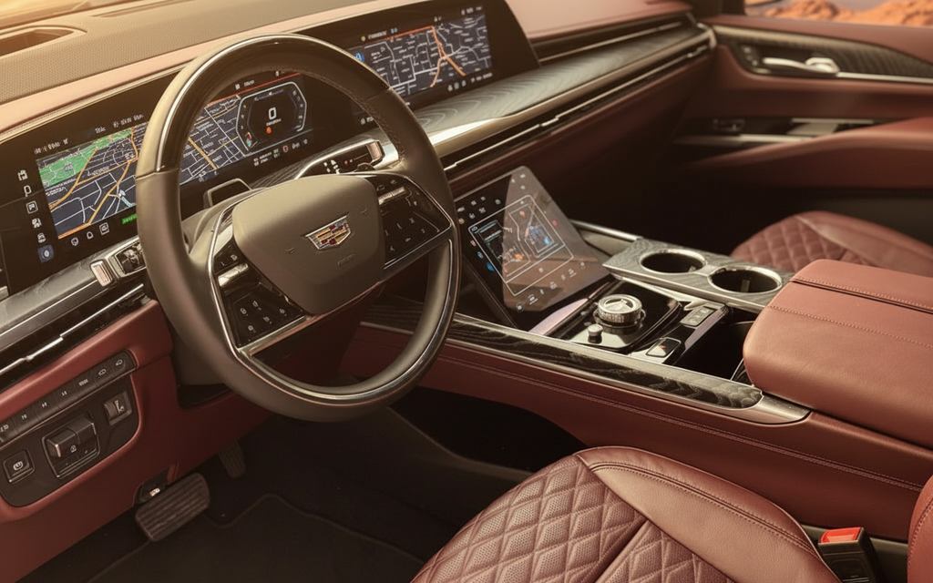 Cadillac Escalade 2025 interior view showing trim