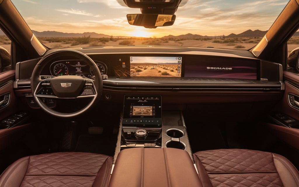 Cadillac Escalade 2025 dashboard and infotainment