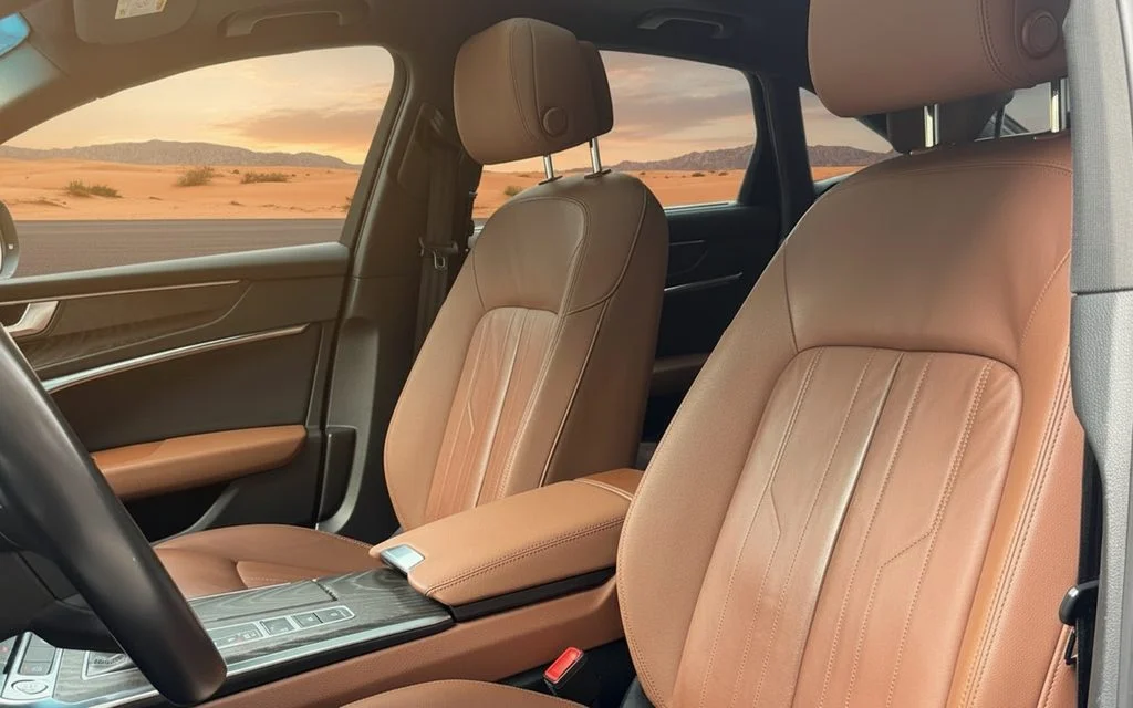 Audi A6 2020 leather seats and cabin